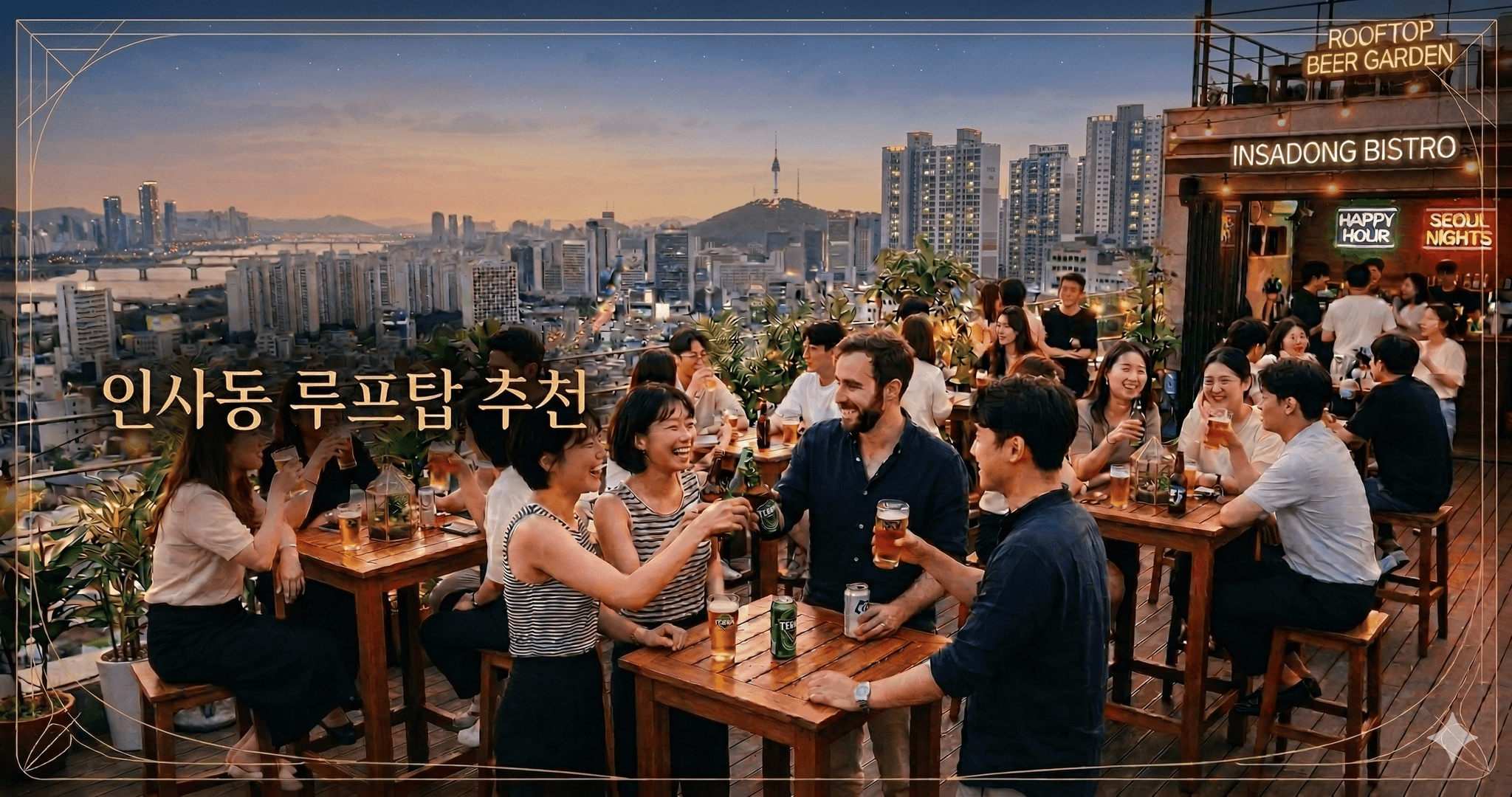 🍺 서울 인사동, 날씨 좋은 날 루프탑에서 맥주 한 잔 하고 싶다면?